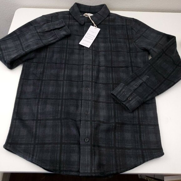 hreads 4 Thought Button Up Fleece Jacket Shirt NWT - Picture 2 of 6